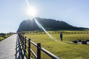 Sunrise at Seongsan Ilchulbong