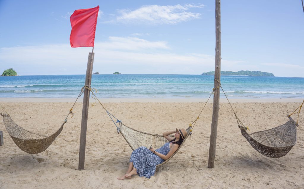 Hammocks in Nacpan Beach