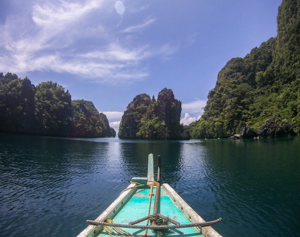 The islands of El Nido with limestone rock formations