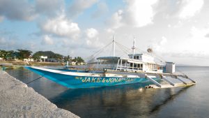 A boat docked at Poblacion, Biri - Northern Samar