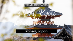3-Day Kyoto, Japan Travel Itinerary. Photo by Balazs Simon.