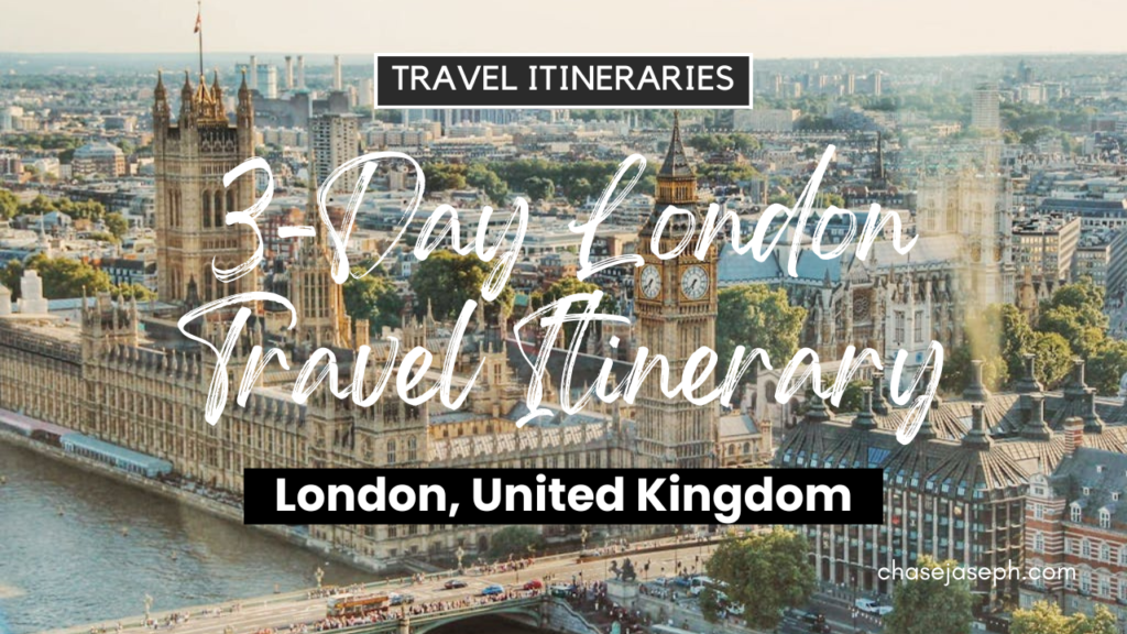 3-Day London, United Kingdom Travel Itinerary. Photo by Dominika Gregušová.