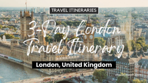 3-Day London, United Kingdom Travel Itinerary. Photo by Dominika Gregušová.