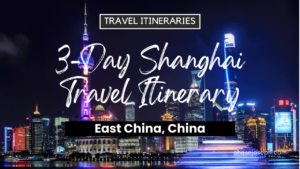 3-Day Shanghai, China Travel Itinerary. Photo by Wolfram K.