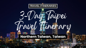 3-Day Taipei, Taiwan Travel Itinerary. Photo by Timo Volz.