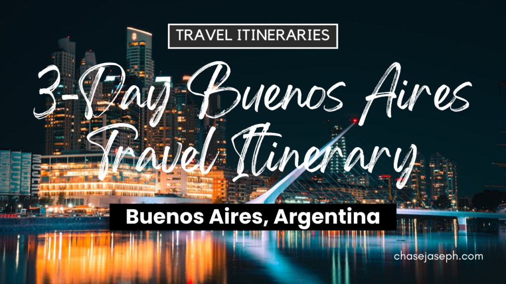 3-Day Buenos Aires, Argentina Travel Itinerary. Photo by Andres Idda Bianchi.