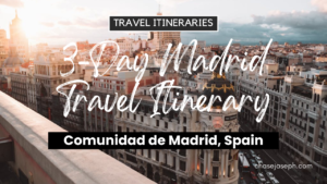3-Day Madrid, Spain Travel Itinerary. Photo by Alex Azabache.